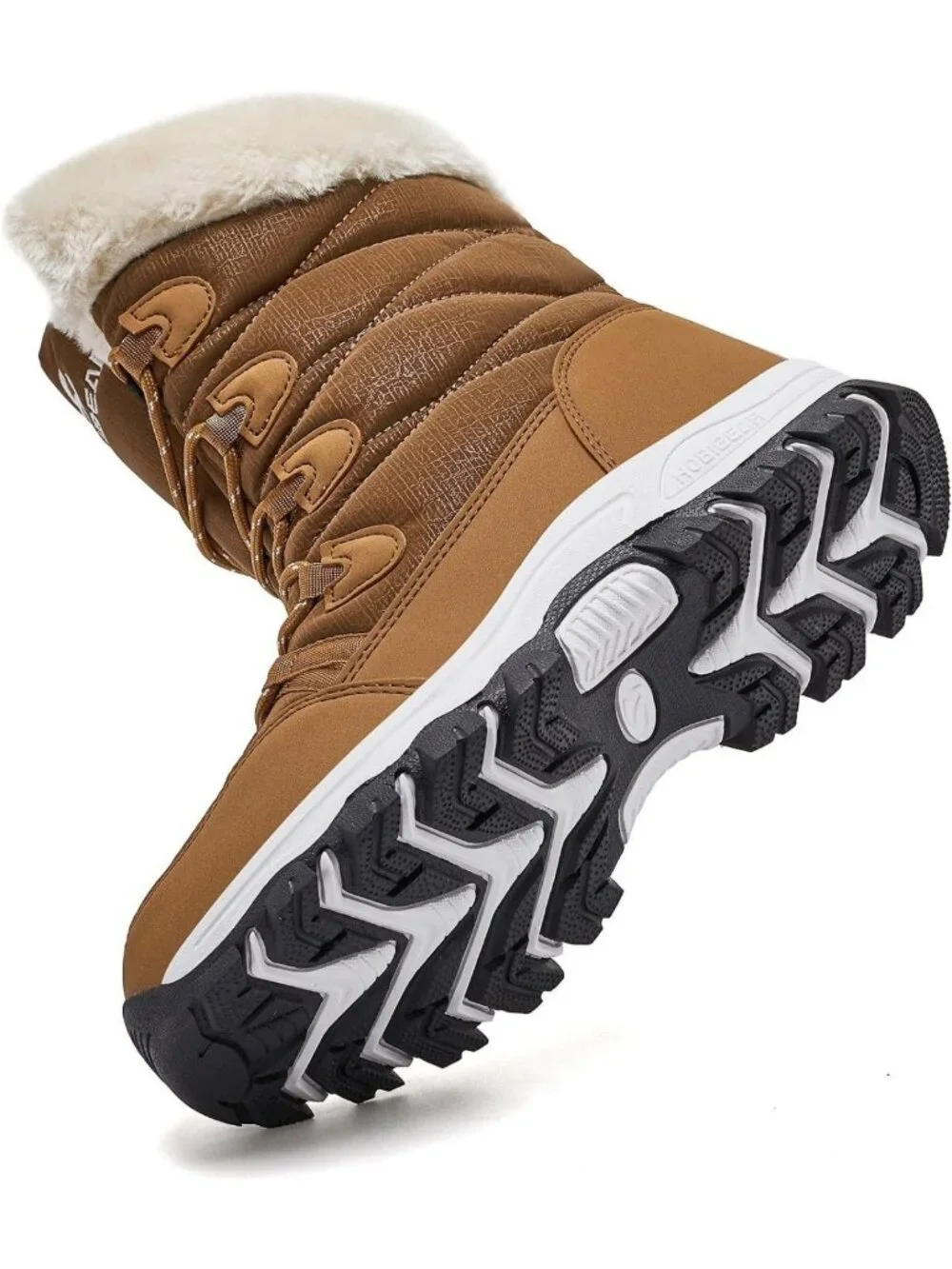 Waterproof Winter Snow Boots for Women | Lightweight Warm Faux Fur Mid-Calf